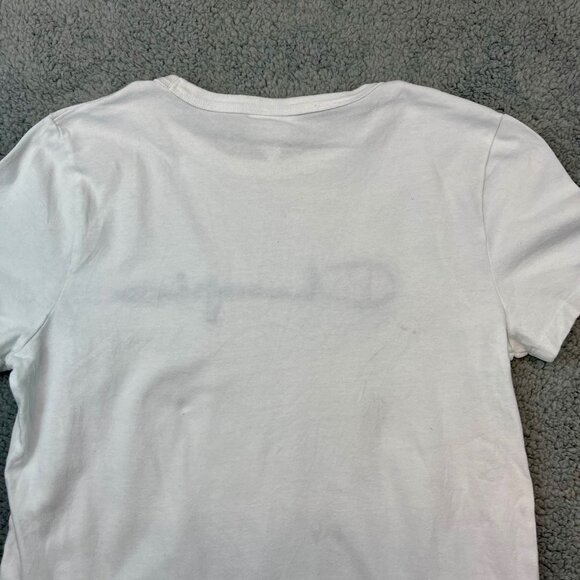 Champion Classic Heritage Cotton T-Shirt Women’s Medium Script Embroidered Shirt - Picture 9 of 9